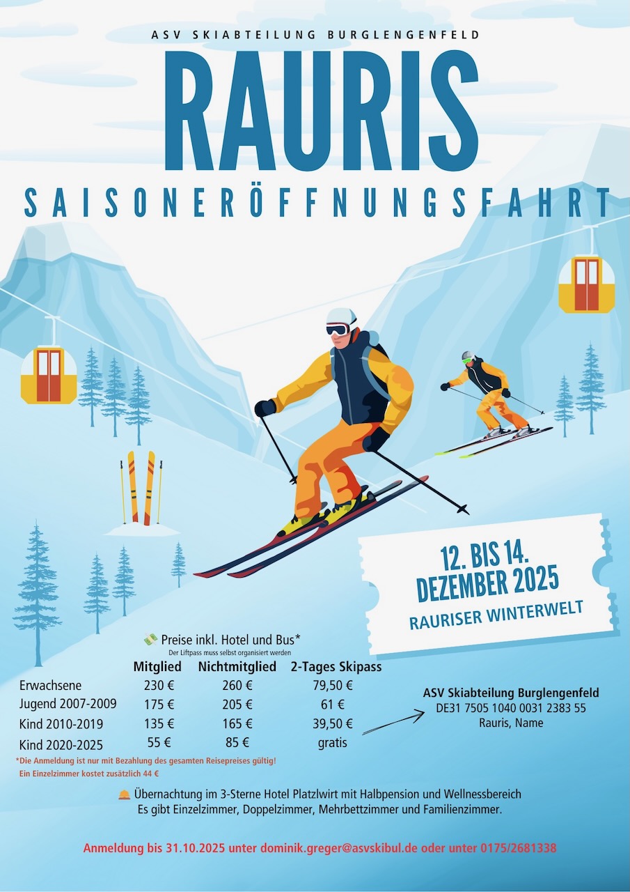 Flyer der Saisoneröffnungsfahrt